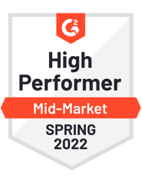 G2 High Performer Badge for Spring 2022