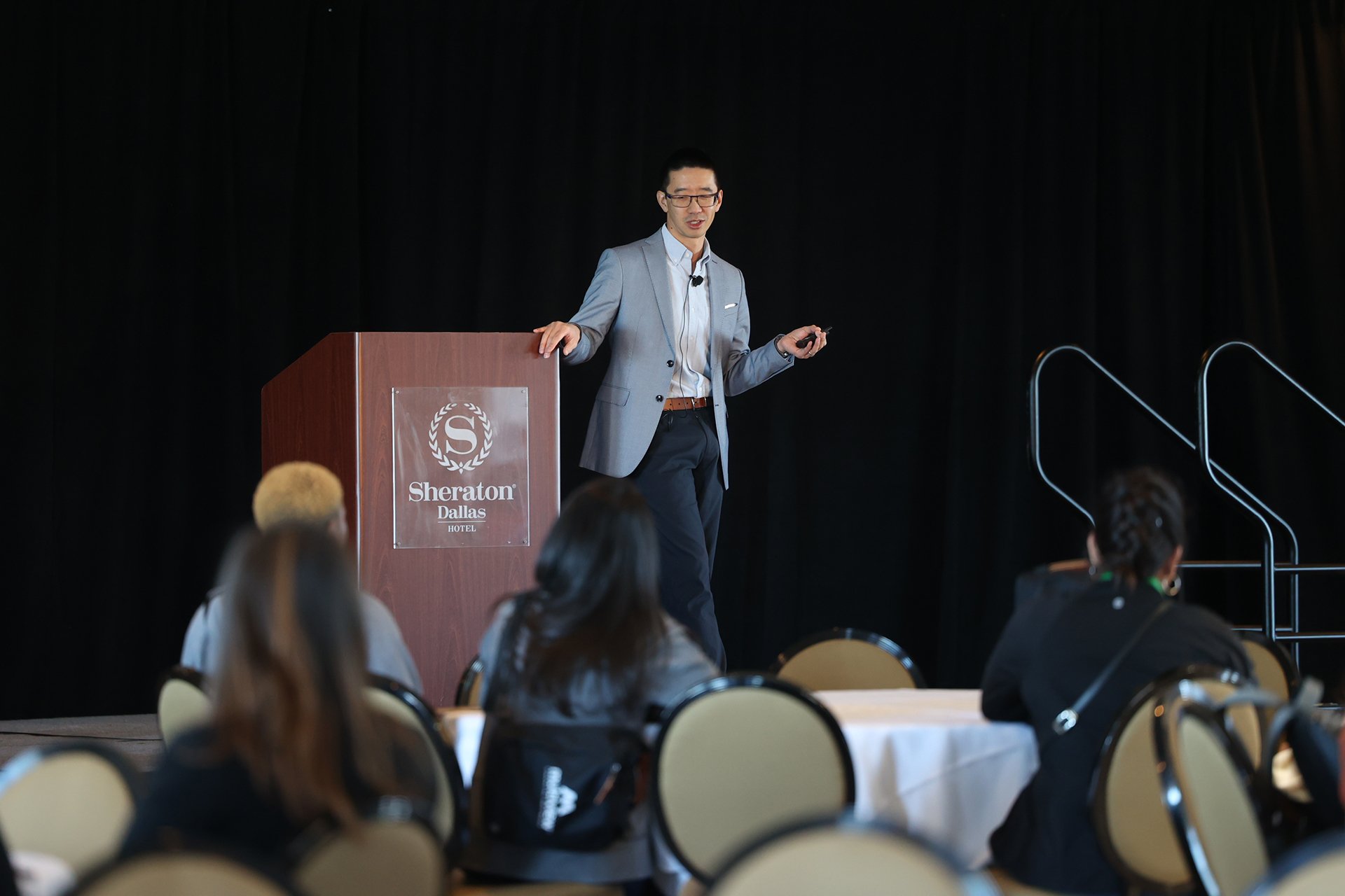 Multiview CFO Justin Winchiu during the closing session of IMUG 2023