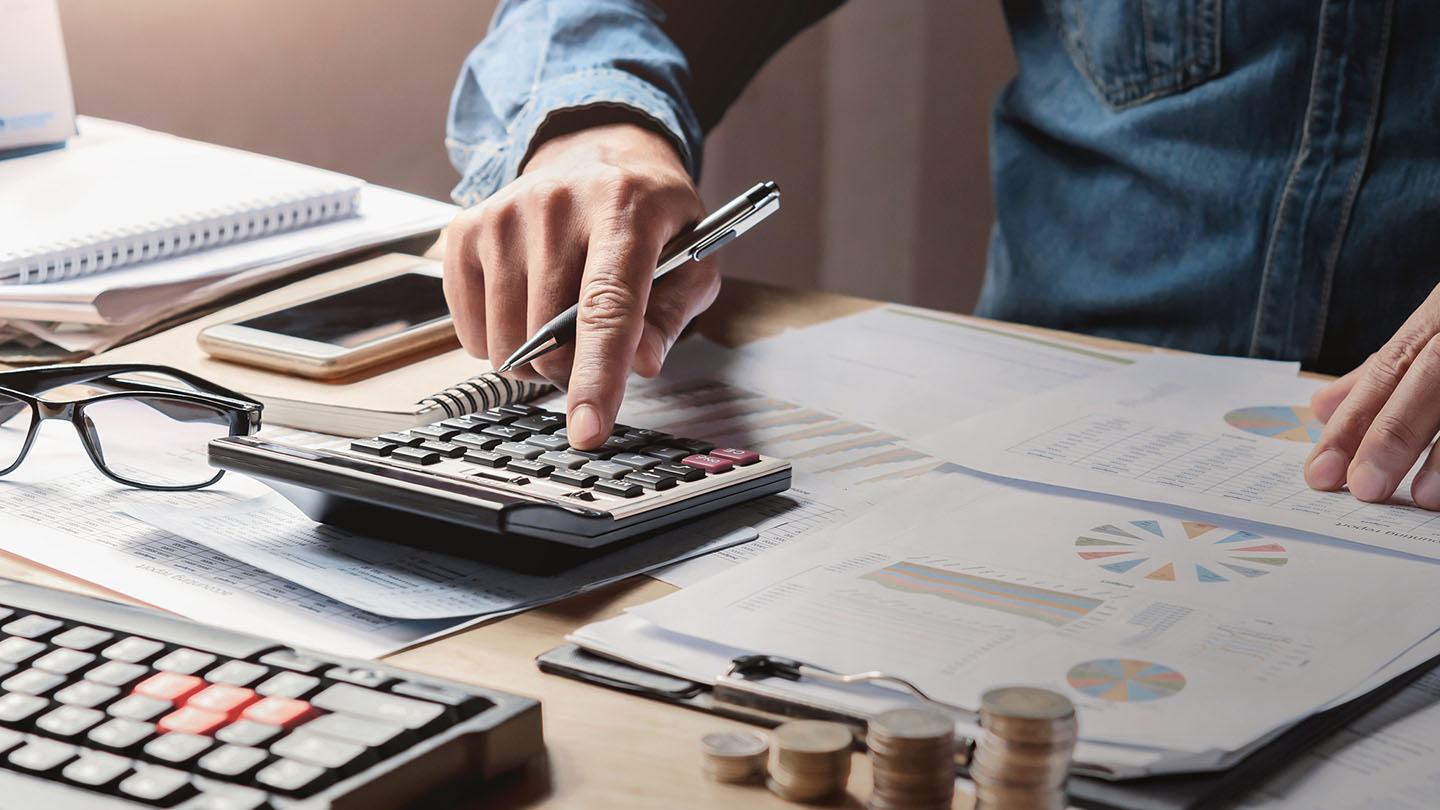 Accountant at Desk